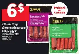 Maxi KOLBASSA 375 G BÂTONNETS DE PEPPERONI 300 G ZIGGY'S offer
