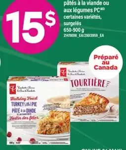 Maxi PÂTÉS À LA VIANDE OU AUX LÉGUMES PCMD, 650-900 G offer