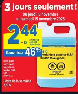 Maxi LAVE-GLACE SANS NOM | WINDSHIELD WASHER FLUID, 3,78 L offer