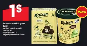 Maxi DESSERT OU FRIANDISES GLACÉS KAISER, 4 UN./946 ML offer