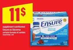 Maxi SUPPLÉMENT NUTRITIONNEL ENSURE OU GLUCERNA offer
