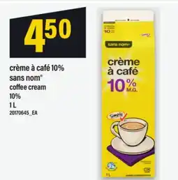 Maxi CRÈME À CAFÉ 10% SANS NOM | COFFEE CREAM 10%, 1 L offer