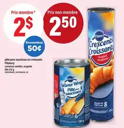 Maxi PÂTE POUR SAUCISSES OU CROISSANTS | PILLSBURY, 200-227 G offer