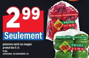 Maxi POIVRONS VERTS OU ROUGES, 4 un offer