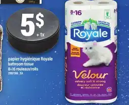 Maxi PAPIER HYGIÉNIQUE ROYALE BATHROOM TISSUE, 8=16 ROULEAUX/ROLLS offer