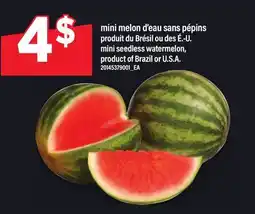 Maxi MINI MELON D'EAU SANS PÉPINS | MINI SEEDLESS WATERMELON offer