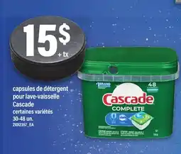 Maxi CAPSULES DE DÉTERGENT POUR LAVE-VAISSELLE CASCADE, 30-48 un offer
