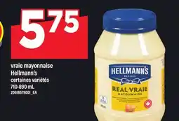 Maxi VRAIE MAYONNAISE | HELLMANN'S, 710-890 ML offer