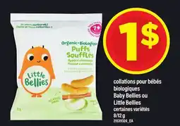 Maxi COLLATIONS POUR BÉBÉS BIOLOGIQUES BABY BELLIES OU LITTLE BELLIES, 8/12 G offer