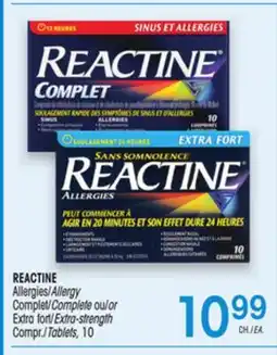 Uniprix REACTINE Allergies/Allergy Complet/Complete, Extra fort/Extra-strength offer
