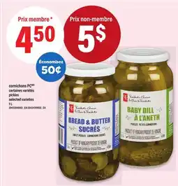 Maxi CORNICHONS PC | PICKLES, 1 L offer