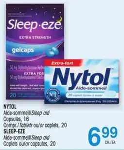 Uniprix NYTOL Aide-sommeil/Sleep aid, SLEEP-EZE Aide-sommeil/Sleep aid offer