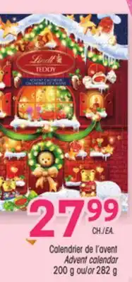Uniprix LINDT Calendrier de l'avent/Advent calendar offer