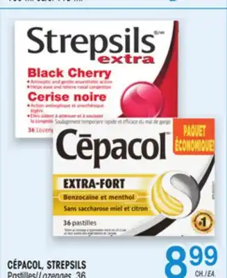 Uniprix CÉPACOL, STREPSILS Pastilles/Lozenges offer