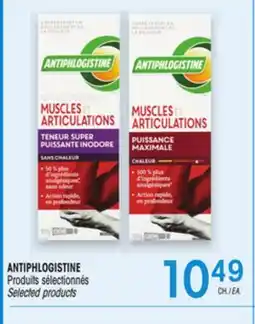 Uniprix ANTIPHLOGISTINE Produits sélectionnés/Selected products offer