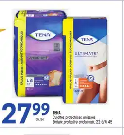 Uniprix TENA Culottes protectrices unisexes/Unisex protective underwear offer