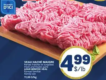 Marché Bonichoix VEAL LEAN MINCED VEAL Format offer