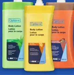 Uniprix OPTION+ Lotions pour le corps sélectionnées/Selected body lotions offer