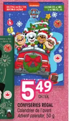Uniprix CONFISERIES REGAL Calendrier de l'avent/Advent calendar offer