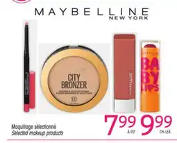 Uniprix MAYBELLINE Maquillage sélectionné/ Selected makeup products offer