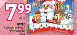 Uniprix KINDER Calendrier de l'avent / Advent calendar offer
