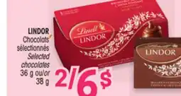 Uniprix LINDOR Chocolats sélectionnés/Selected chocolates offer