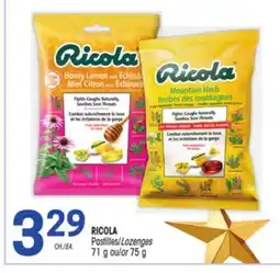 Uniprix RICOLA Pastilles/Lozenges offer