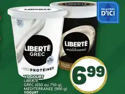 Marché Bonichoix LIBERTÉ 650 or 750 g MÉDITERRANÉE (900 g) YOGURT offer
