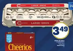 Marché Bonichoix COMPLIMENTS Calibre gros Large size WHITE EGGS offer