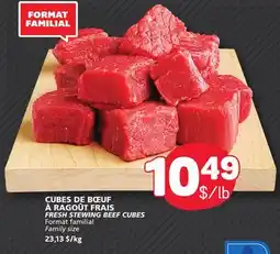 Marché Bonichoix FRESH STEWING BEEF CUBES offer