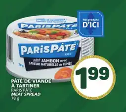 Marché Bonichoix PARIS PÂTÉ MEAT SPREAD offer