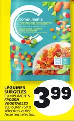 Marché Bonichoix COMPLIMENTS FROZEN VEGETABLES offer