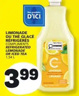 Marché Bonichoix COMPLIMENTS REFRIGERATED REFRIGERATED LEMONADE LEMONADE OR ICED TEA offer
