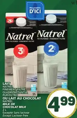 Marché Bonichoix NATREL MILK OR CHOCOLATE MILK offer