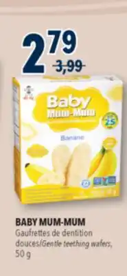 Familiprix BABY MUM-MUM Gentle teething wafers, 50g offer