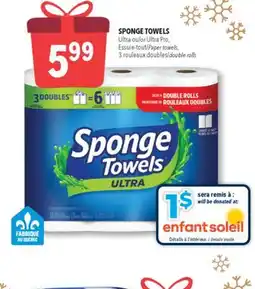 Familiprix SPONGE TOWELS Ultra or Ultra Pro, double rolls offer