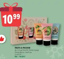 Familiprix FRUITS & PASSION Shower gel trio, travel size, 3 x 60 ml offer