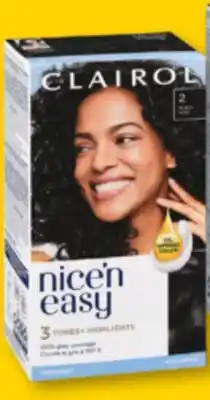 Familiprix Clairol Nice'n Easy Natural Looking permanent hair dye #2 Black offer
