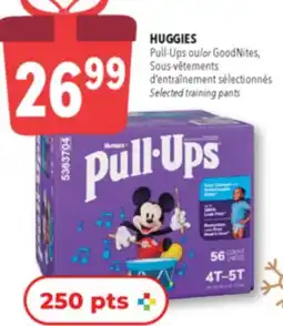 Familiprix HUGGIES Pull-Ups or GoodNites, Selected training pants offer