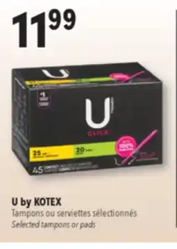 Familiprix U by KOTEX Selected tampons or pads offer