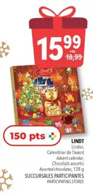 Familiprix LINDT Lindor, Advent calendar offer