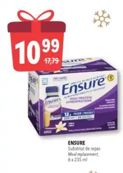 Familiprix ENSURE Meal replacement, 6x 235ml offer