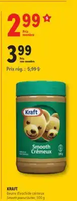 Familiprix KRAFT Smooth peanut butter offer