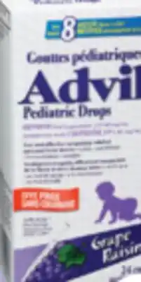 Familiprix ADVIL Ibuprofen Pediatric drops, children's or Junior, selected products offer