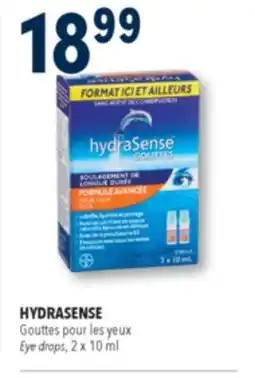Familiprix HYDRASENSE Eye drops, 2x 10ml offer