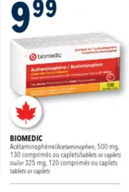 Familiprix Biomedic extra strength acetaminophen tablets for adults 130un offer
