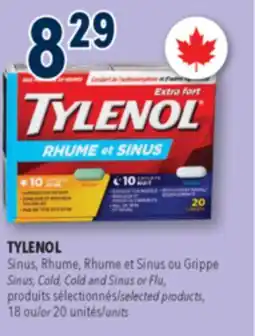 Familiprix Tylenol cold & sinus daytime and nighttime extra strength caplets offer