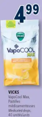 Familiprix VICKS VapoCool Max Medicated drops, 40 units offer