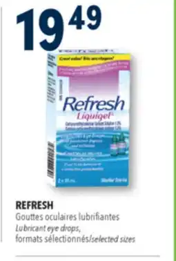 Familiprix Refresh Liquidgel lubricant eye drops offer