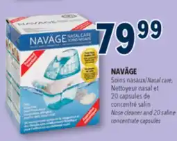 Familiprix NAVÄGE Nasal care, Nose cleaner and 20 saline concentrate capsules offer